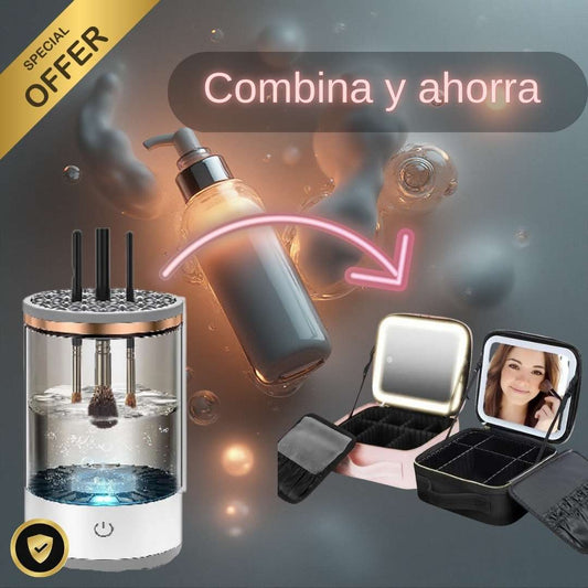 Cosmetiquera Magica + Limpiador de brochas